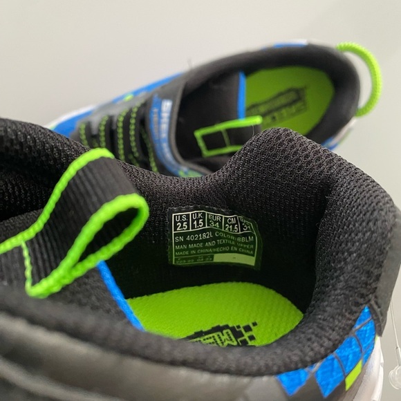 NWT Skechers boys Minecraft Megacraft sneakers size 2.5 - Picture 7 of 8